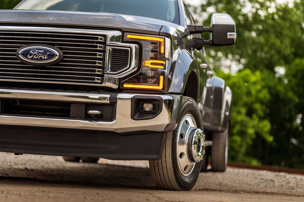 Morimoto Amber LED Headlights and Red LED Tail Lights Kit For Super Duty (F-250