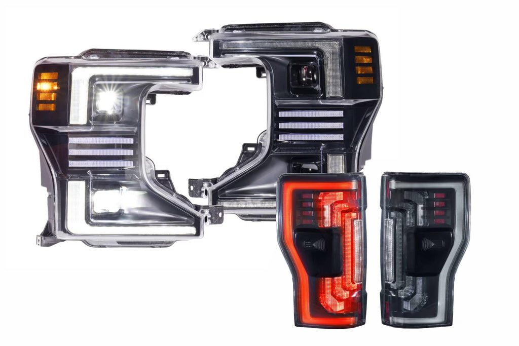 Morimoto Hybrid LED Headlights and Smoked LED Tail Lights For Super Duty (F-250