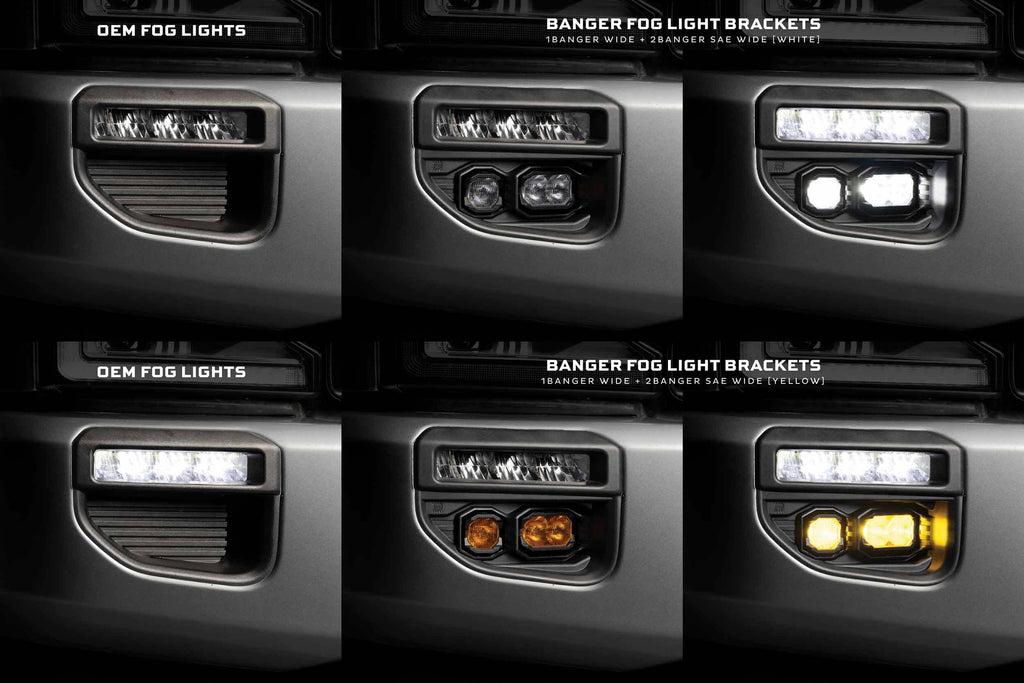 Morimoto Fog Light Kit w White and Yellow For 20-22 F-250 Super Duty