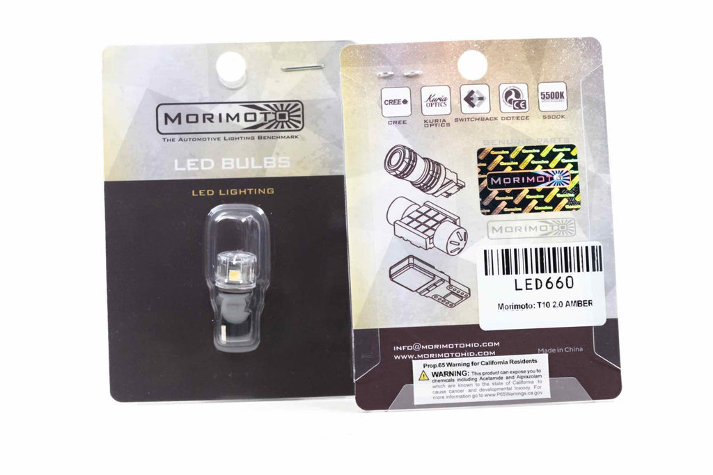 Morimoto LED660-2PK T10/194 Amber / XB 3.0 LED Bulb Pair