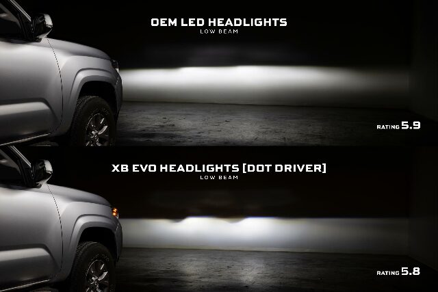 Morimoto LF2-530 2x XB Evo Headlights For 16-23 Toyota Tacoma
