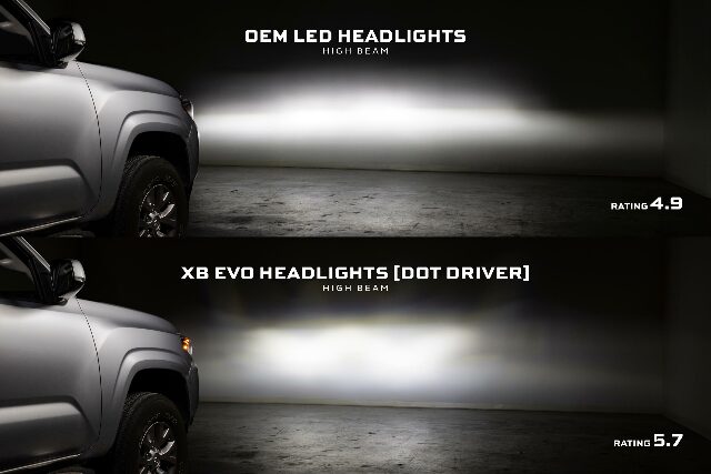 Morimoto LF2-530 2x XB Evo Headlights For 16-23 Toyota Tacoma
