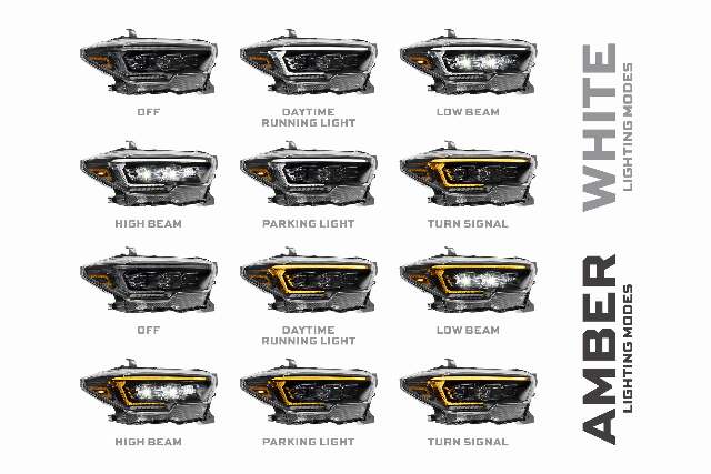Morimoto LF2-530 2x XB Evo Headlights For 16-23 Toyota Tacoma