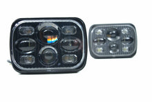 Load image into Gallery viewer, Morimoto LF268 5x7&quot; Rectangular Black Projector Bi-LED Headlight w DRL