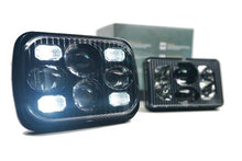 Load image into Gallery viewer, Morimoto LF268 5x7" Rectangular Black Projector Bi-LED Headlight w DRL