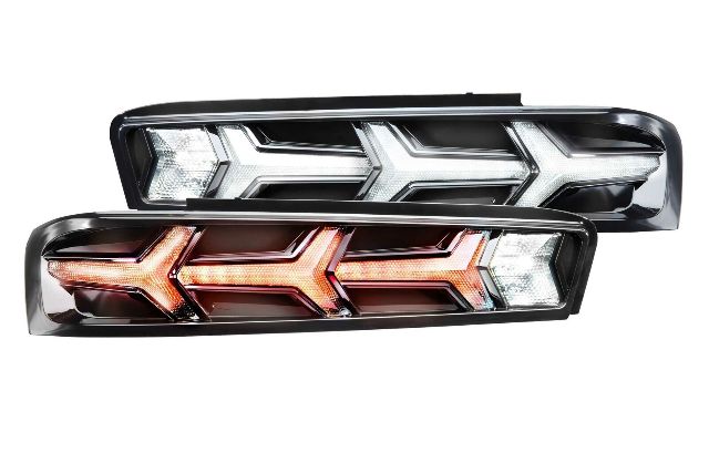 Morimoto LF401 XB LED Lambo Style Smoked Tail Lights For 2016-2018 Camaro
