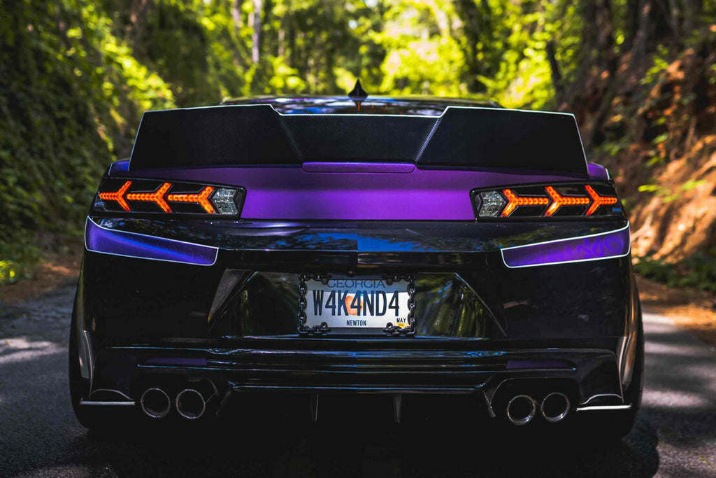 Morimoto LF401 XB LED Lambo Style Tail Lights Smoked For 2016-2018 Camaro