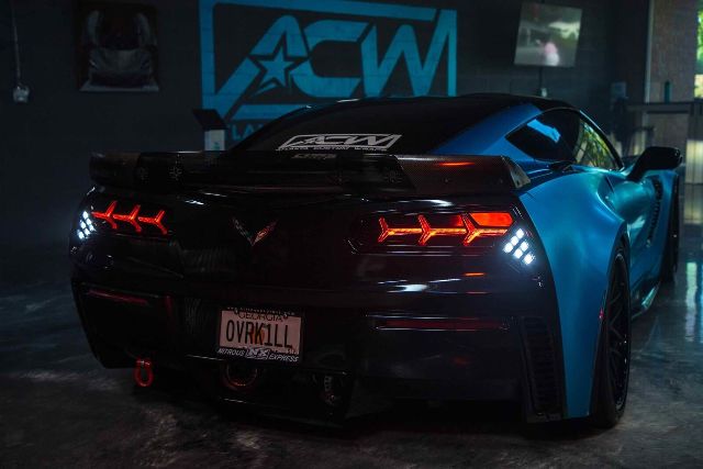 Morimoto LF465 XB LED Tail Lights Red For 2014-2021 Corvette C7