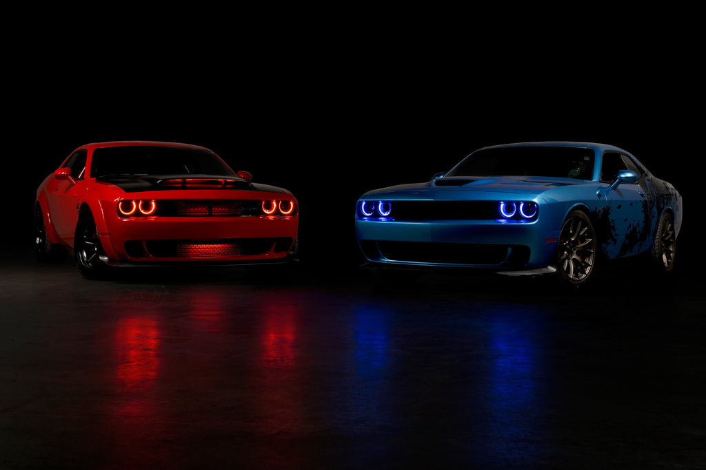 Morimoto XRGB LED Headlights RGB S For 15-23 <P> Challenger (All Trim Levels R/T