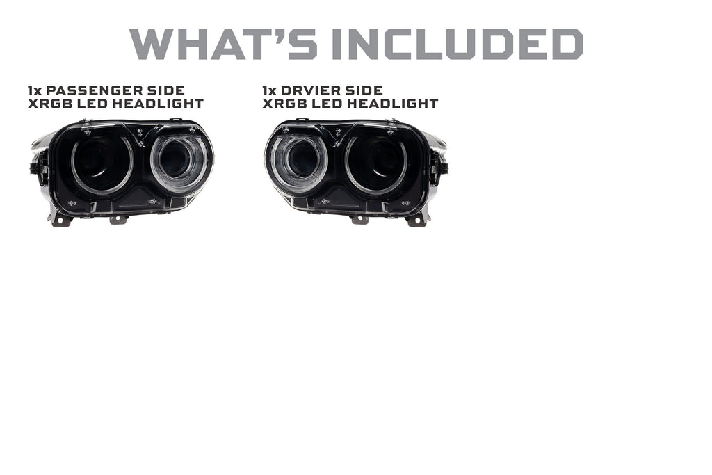 Morimoto XRGB LED Headlights RGB S For 15-23 <P> Challenger (All Trim Levels R/T