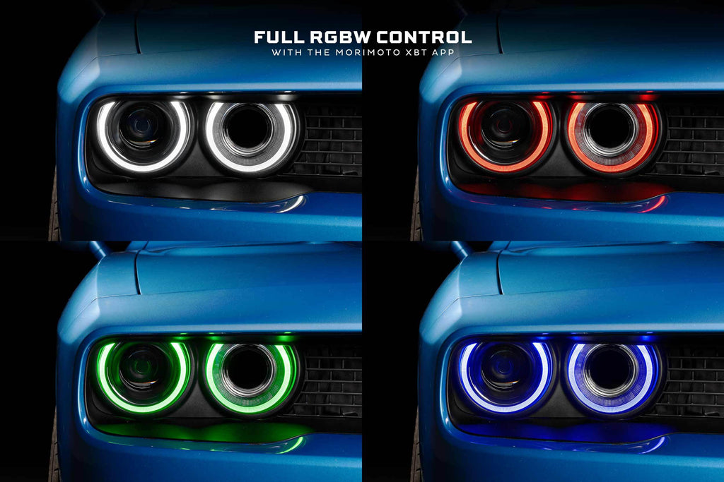 Morimoto XRGB LED Headlights RGB S For 15-23 <P> Challenger (All Trim Levels R/T