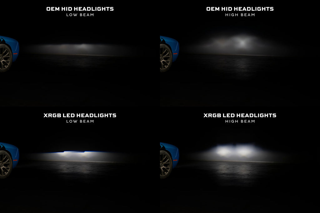 Morimoto XRGB LED Headlights RGB S For 15-23 <P> Challenger (All Trim Levels R/T
