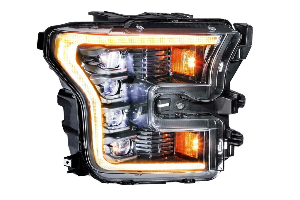 Morimoto LF502-A.2-ASM Black Projector LED Headlights For 2015-2020 F-150