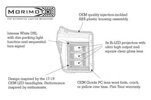 Load image into Gallery viewer, Morimoto LF505-A-ASM Black Projector LED Headlights For 11-16 F-350 Super Duty