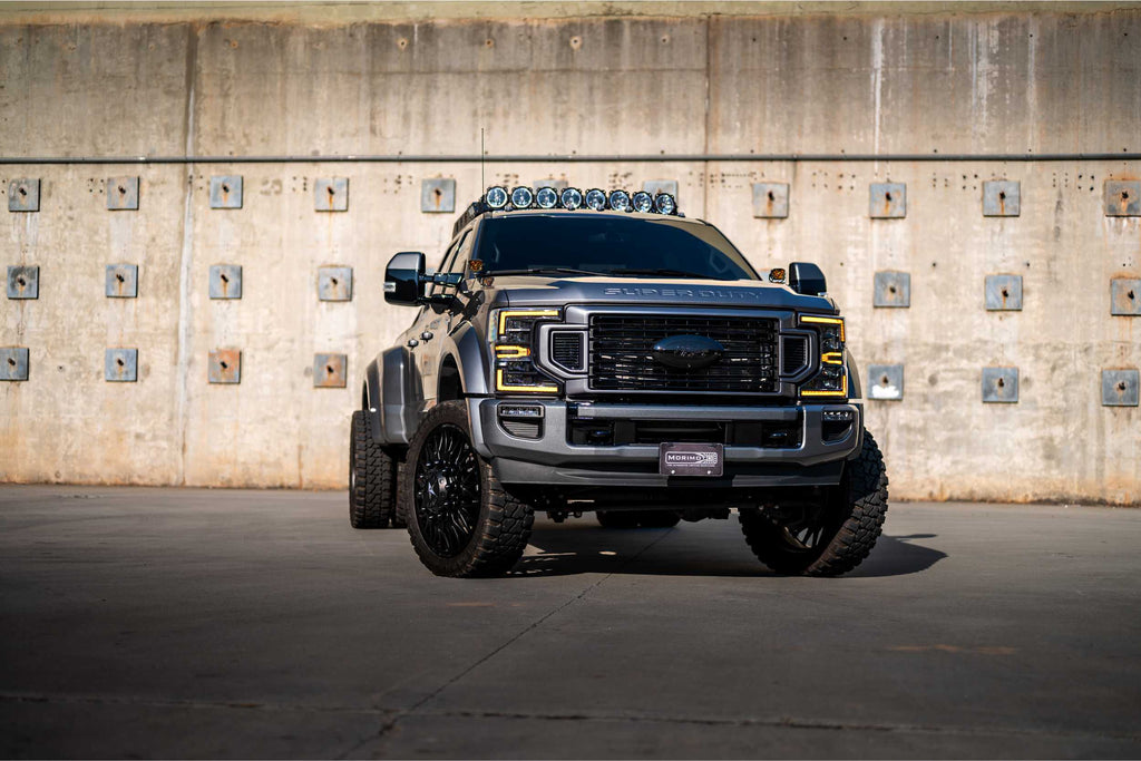 Morimoto LF508-A Black Projector LED Headlights w DRL For 20-21 F-250 Super Duty