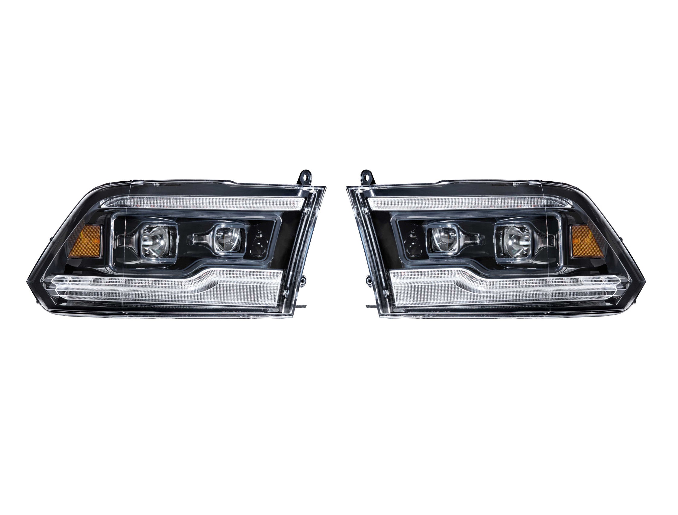 Morimoto LF520-A-ASM Projector LED Headlights w/ Amber DRL For 2009-2018 Ram