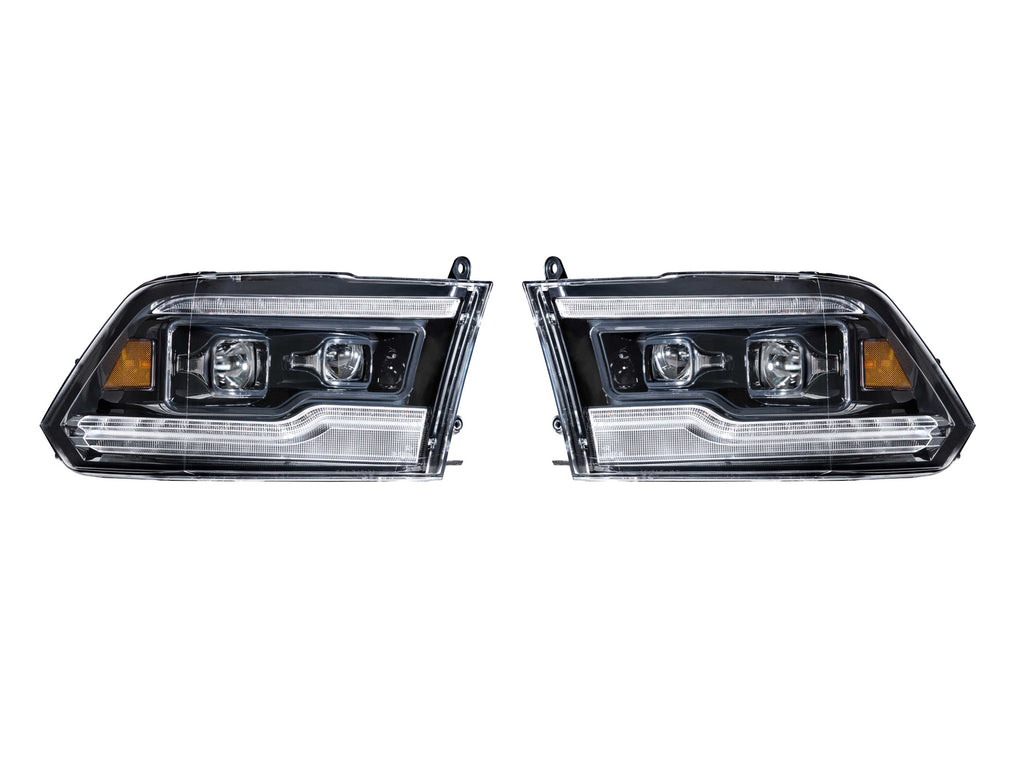 Morimoto LF520-A-ASM Projector LED Headlights w/ Amber DRL For 2009-2018 Ram