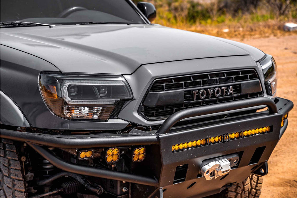 Morimoto LF529-A Hybrid Gloss Graphite Projector LED Headlights For 12-15 Tacoma