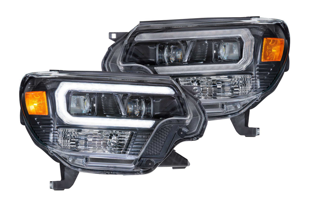 Morimoto LF529 Hybrid Gloss Graphite Projector LED Headlights For 12-15 Tacoma