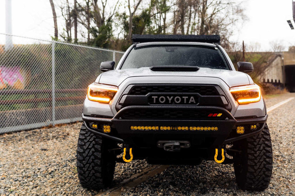 Morimoto LF530.2-A-ASM Gloss Black Projector LED Headlights For 2016-2019 Tacoma