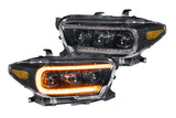 Morimoto LF530.2-A-ASM Gloss Black Projector LED Headlights For 2016-2019 Tacoma