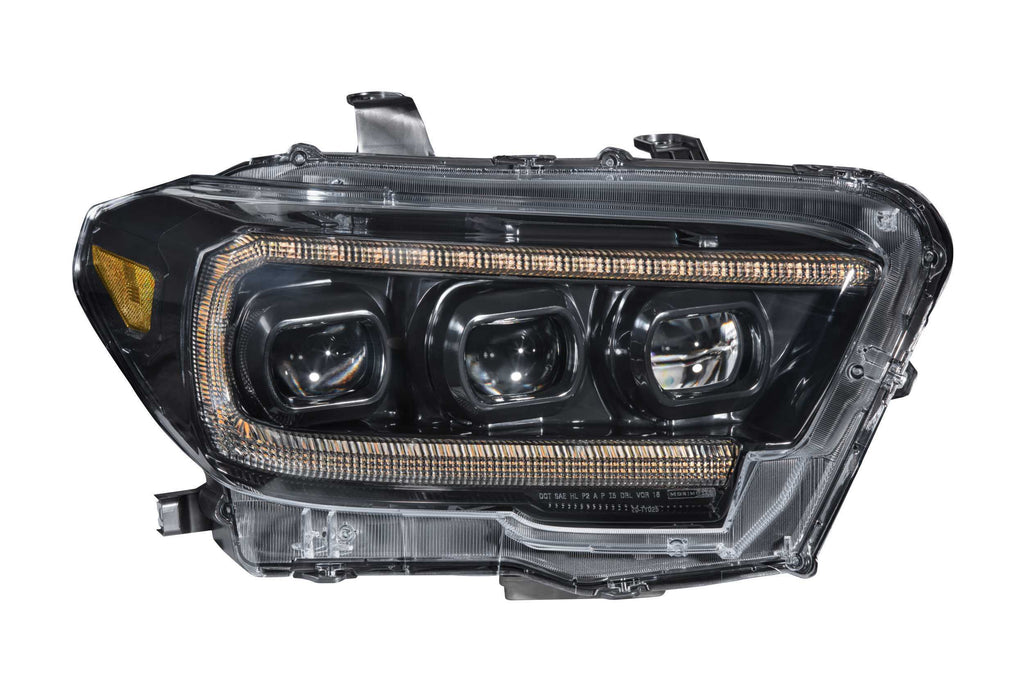 Morimoto LF530.2-A-ASM Gloss Black Projector LED Headlights For 2016-2019 Tacoma