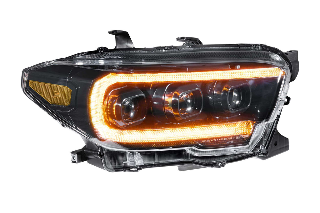 Morimoto LF530.2-A-ASM Gloss Black Projector LED Headlights For 2016-2019 Tacoma