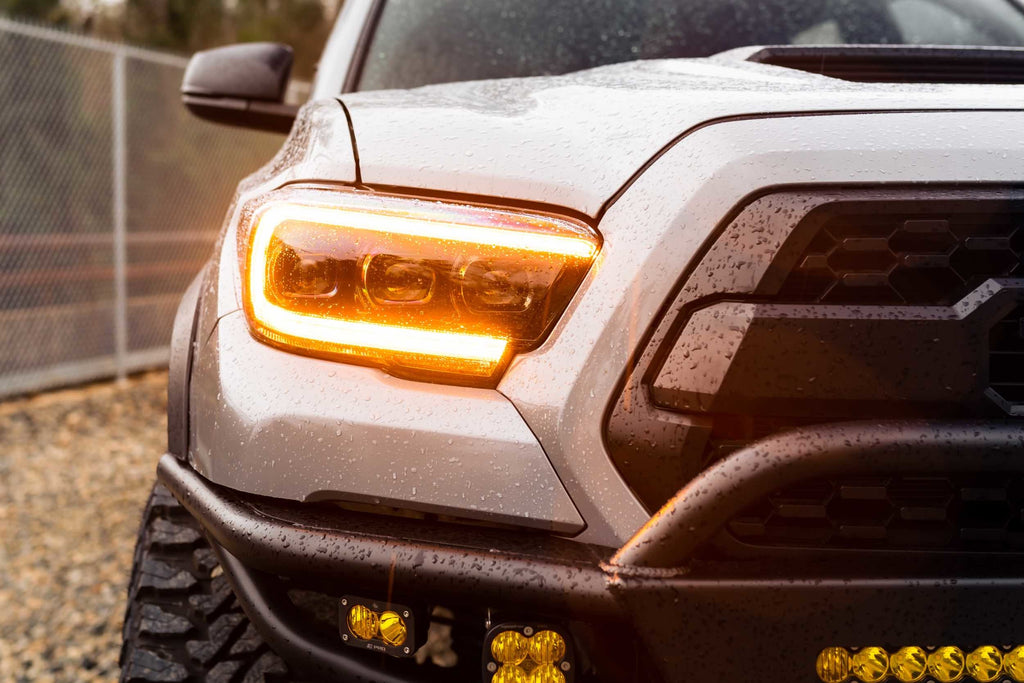 Morimoto LF530.2-A-ASM Gloss Black Projector LED Headlights For 2016-2019 Tacoma