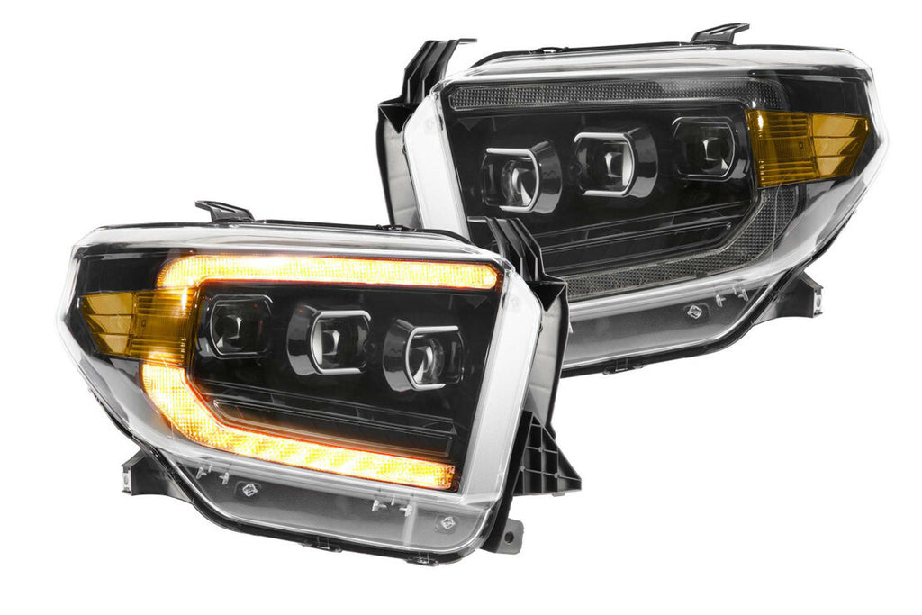 Morimoto LF532.2-A-ASM Gloss Black Projector LED Headlights For 2014-2017 Tundra