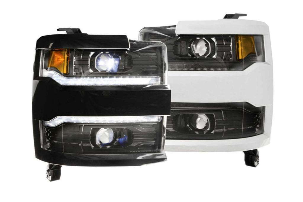 Morimoto LF541 Black Projector LED Headlights For 2015-2017 Silverado 3500 HD