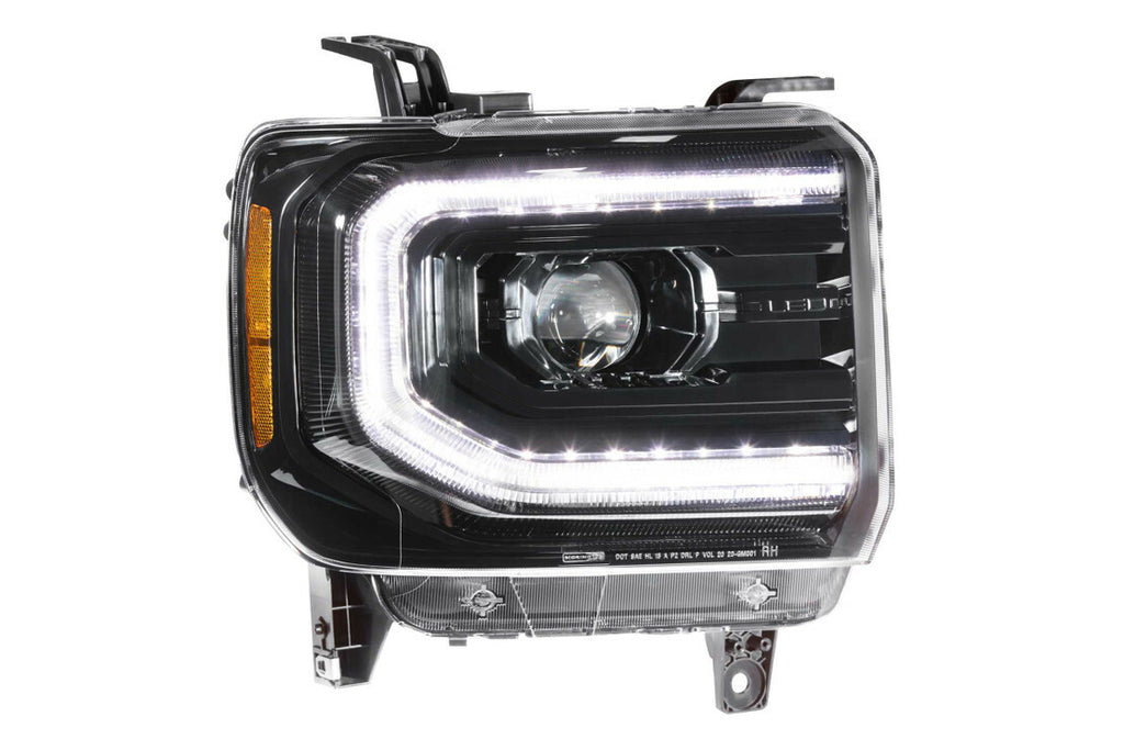 Morimoto LF544 Gloss Black Projector LED Headlights For 2014-2018 Sierra 1500