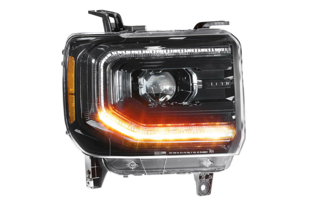 Morimoto LF544 Gloss Black Projector LED Headlights For 2014-2018 Sierra 1500