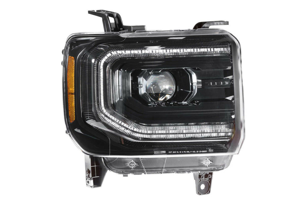 Morimoto LF544 Gloss Black Projector LED Headlights For 2014-2018 Sierra 1500