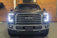 Load image into Gallery viewer, Morimoto LF550 Hybrid Black DRL Bar Projector LED Headlights For 2015-2017 F-150