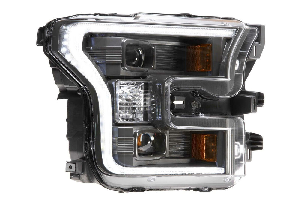 Morimoto LF550 Hybrid Black DRL Bar Projector LED Headlights For 2015-2017 F-150