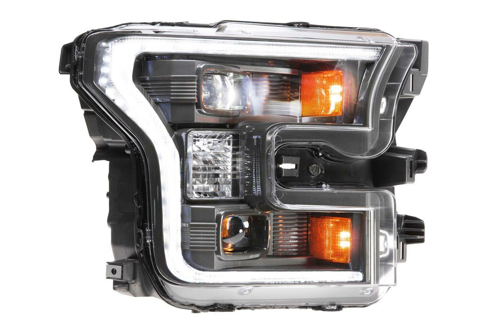 Morimoto LF550 Hybrid Black DRL Bar Projector LED Headlights For 2015-2017 F-150