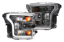 Load image into Gallery viewer, Morimoto LF550 Hybrid Black DRL Bar Projector LED Headlights For 2015-2017 F-150