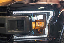 Load image into Gallery viewer, Morimoto LF551 Hybrid Black DRL Bar Projector LED Headlights For 2018-2020 F-150