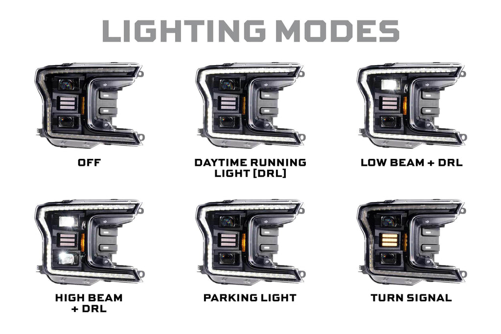 Morimoto LF551.2 Hybrid LED Headlights Set For 18-20 F-150