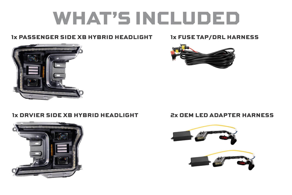 Morimoto LF551.2 Hybrid LED Headlights Set For 18-20 F-150