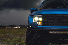 Load image into Gallery viewer, Morimoto LF552 Hybrid Black DRL Bar Projector LED Headlights For 09-13 F-150