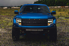 Load image into Gallery viewer, Morimoto LF552 Hybrid Black DRL Bar Projector LED Headlights For 09-13 F-150