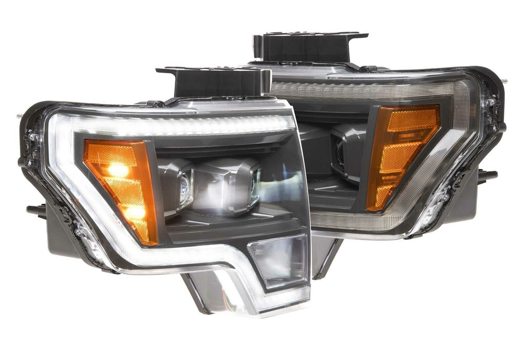 Morimoto LF552 Hybrid Black DRL Bar Projector LED Headlights For 09-13 F-150