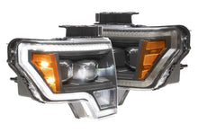 Load image into Gallery viewer, Morimoto LF552 Hybrid Black DRL Bar Projector LED Headlights For 09-13 F-150