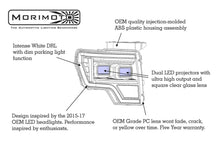 Load image into Gallery viewer, Morimoto LF552 Hybrid Black DRL Bar Projector LED Headlights For 09-13 F-150