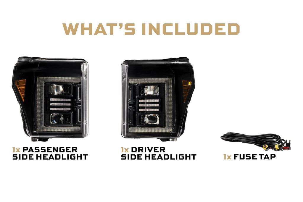 Morimoto LF553.2 2x XB Hybrid LED Headlights For 11-16 Super Duty