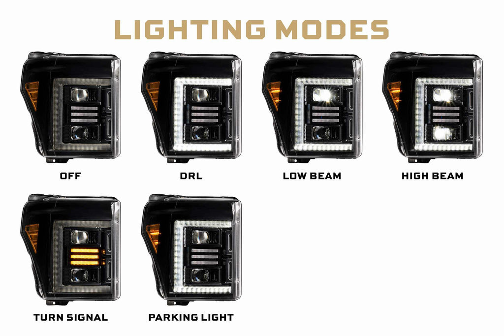 Morimoto LF553.2 2x XB Hybrid LED Headlights For 11-16 Super Duty