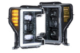 Morimoto LF554 Hybrid Black Projector LED Headlights For 17-19 F-250 Super Duty