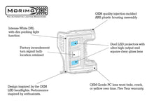 Load image into Gallery viewer, Morimoto LF554 Hybrid Black Projector LED Headlights For 17-19 F-250 Super Duty