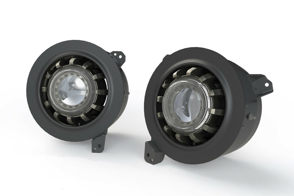 Morimoto LF630 7" Round Black Headlight Adapters For 2018-2020 Jeep Wrangler